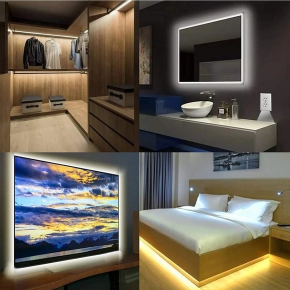 KQO FCOB LED Strip Lights (Warm White 3000K Dc24V),90Ra 8Mm Width 9.84FT / 3M - Picture 6 of 14